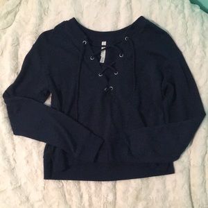 Xs Aeropostale Love Love dream lace up shirt